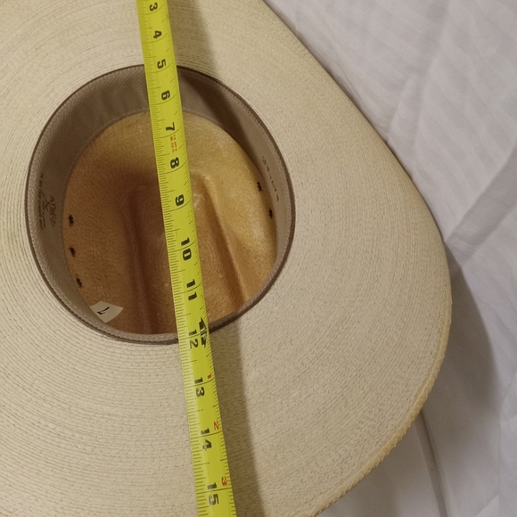 ATWOOD Straw Hat,Long Oval Style Kaycee , Natural Size 7 - Picture 11 of 13
